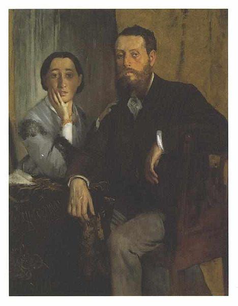 Edgar Degas Mr and Ms Morbilli oil painting image